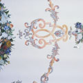 Weimar, Schloss Belvedere Eckraum, 18.Jh. Deckenbemalung nach der Restaurierung